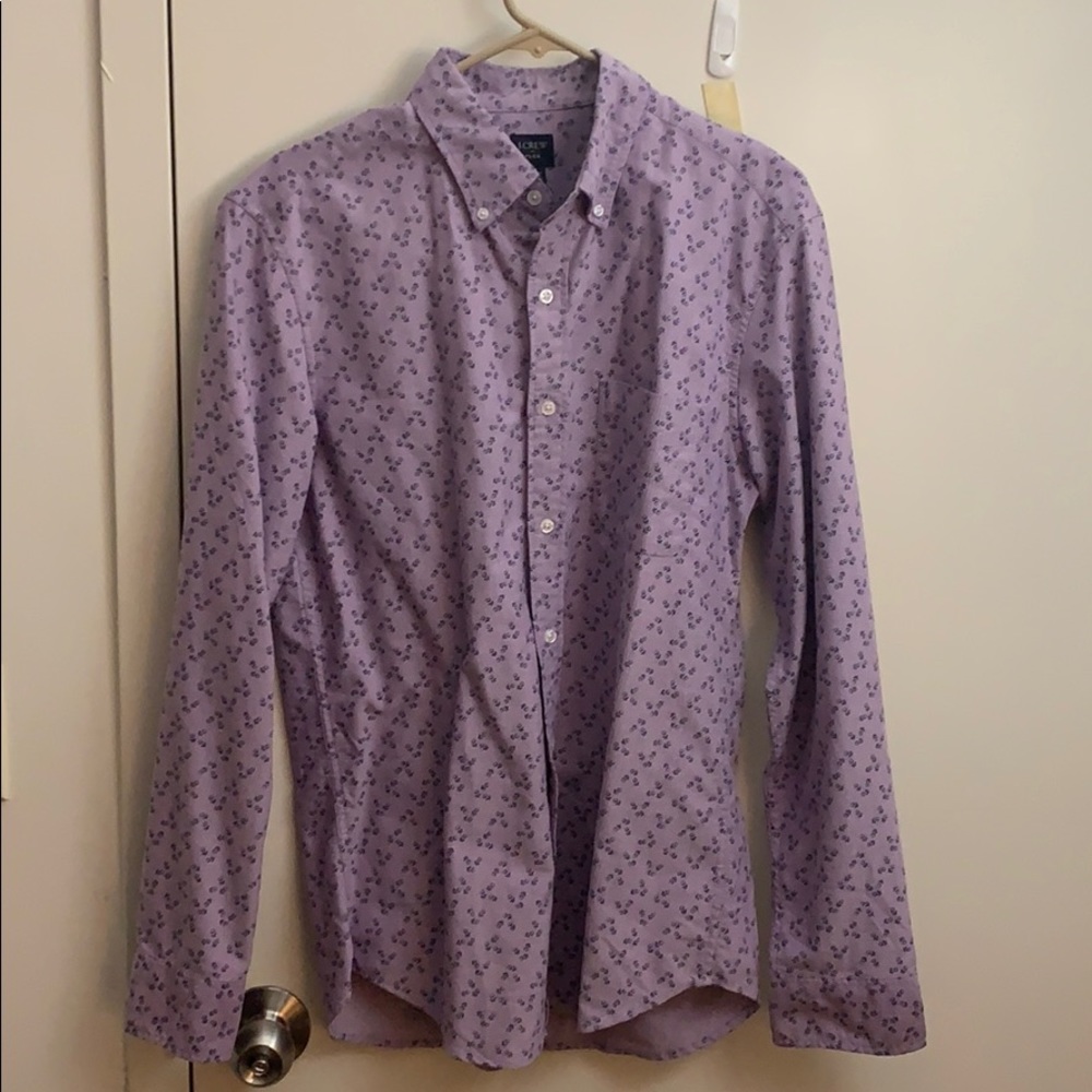 J crew floral OCBD